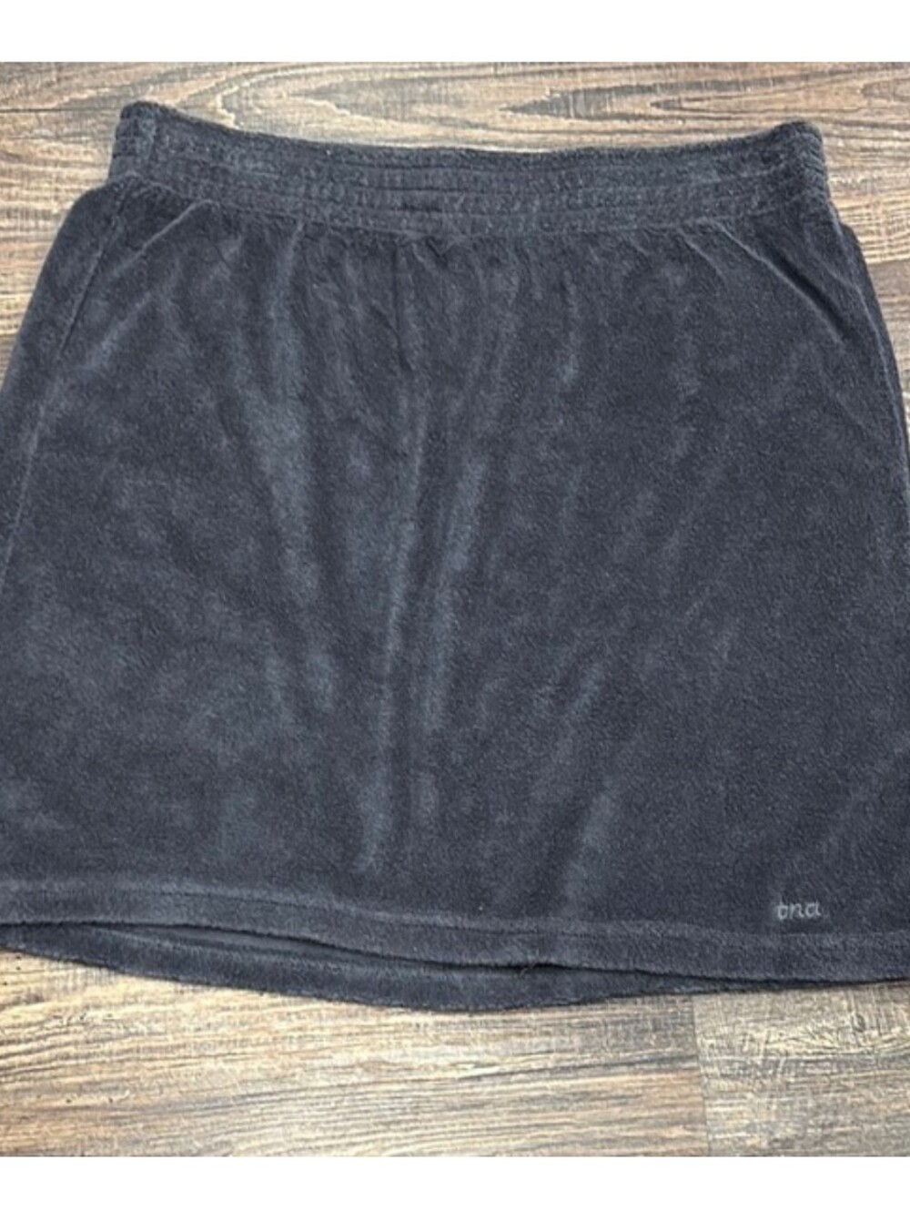 🐚TNA Aritzia mini terry cloth elasticized skirt